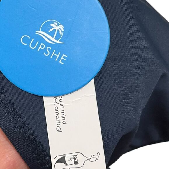 Cupshe Dark Navy Blue Swim Bottoms, Size L, NWT - Picture 5 of 7
